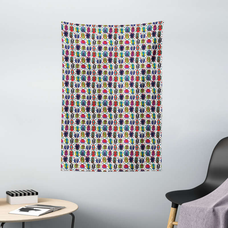 Abstract Fictional Beings Tapestry