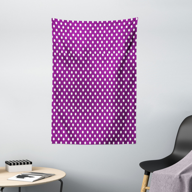 Old Fashioned Vivid Dots Tapestry