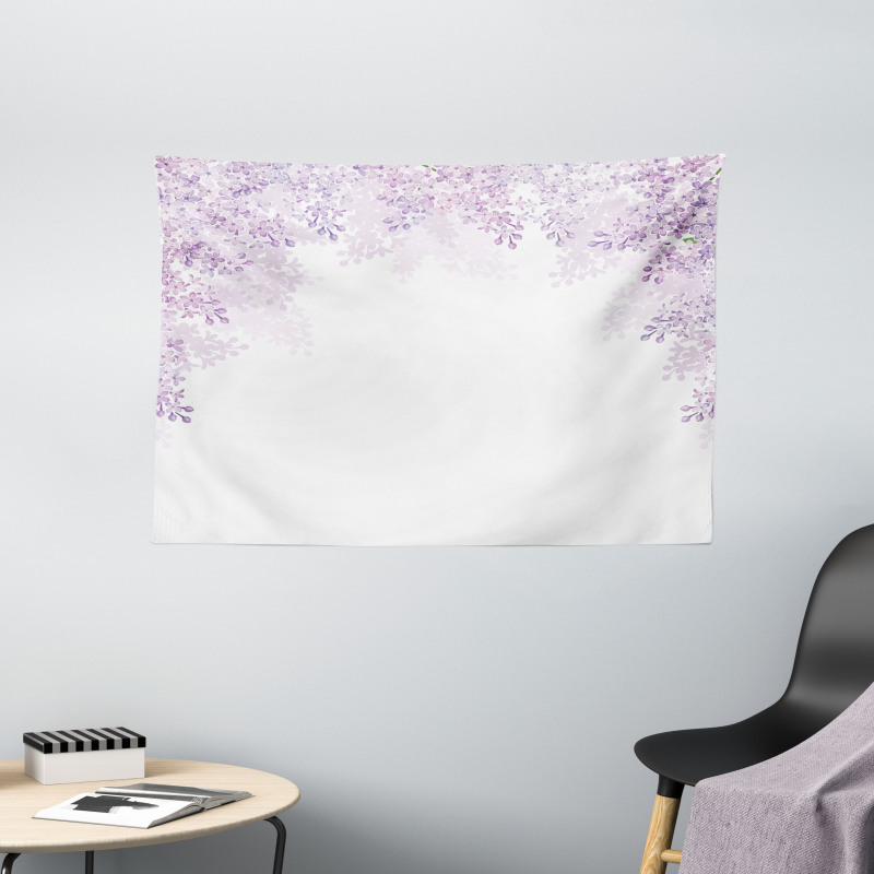 Lilac Blossoms Spring Wide Tapestry