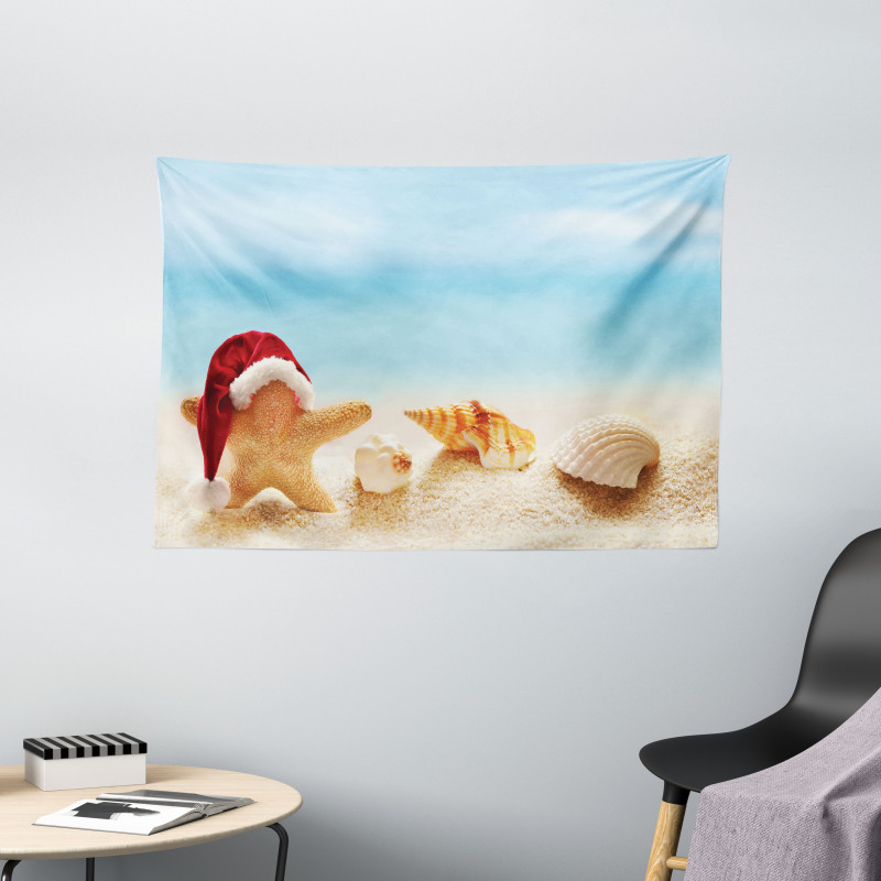 Starfish Exotic Beach Wide Tapestry