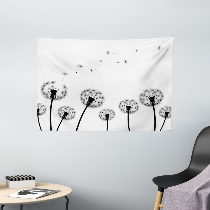 Faded Blowball Plant Wide Tapestry