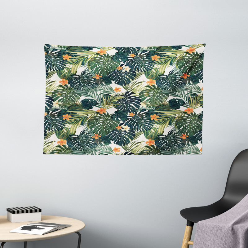 Colorful Polynesia Plant Wide Tapestry