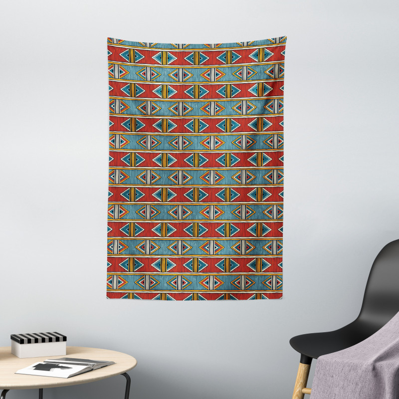 Rhombus Tribal Tapestry