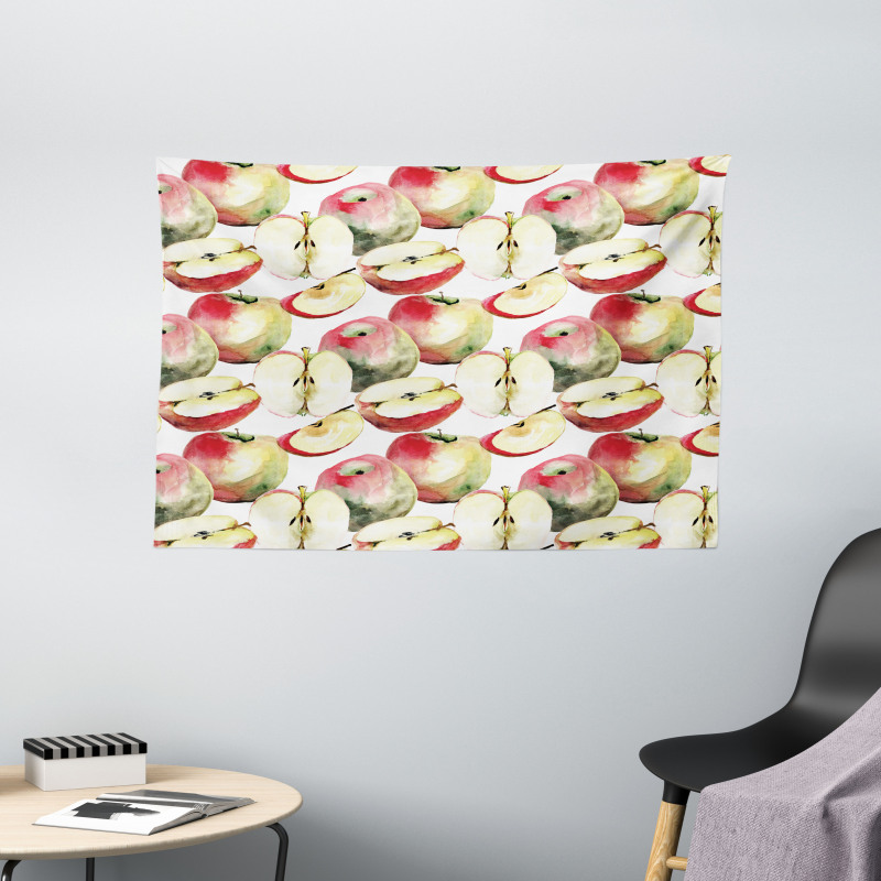 Organic Mclntosh Fruits Wide Tapestry