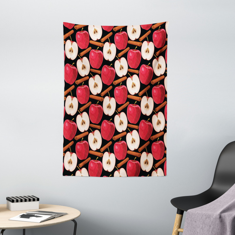 Cinnamon Sticks Fruits Tapestry