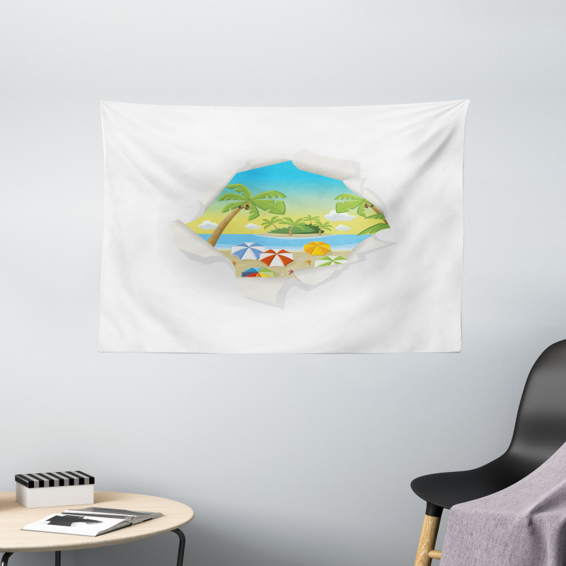 Tropical Elements Ocean Wide Tapestry