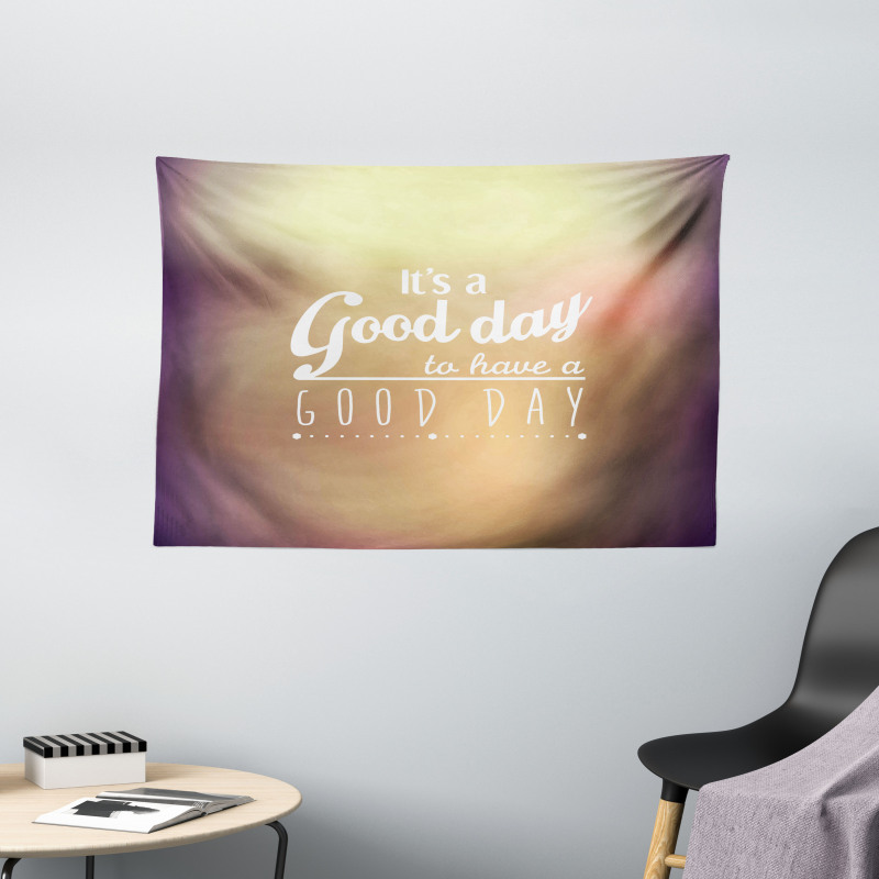 Day Words Wide Tapestry