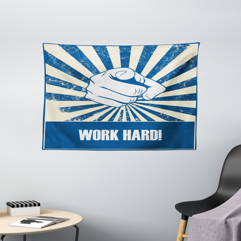 Pointing Finger Wide Tapestry