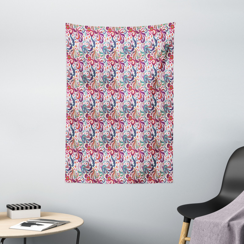 Colorful Floral Tapestry