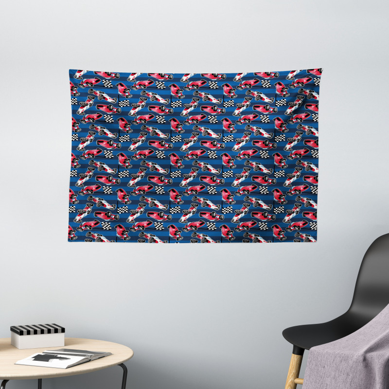 Racing Automobile Sports Wide Tapestry