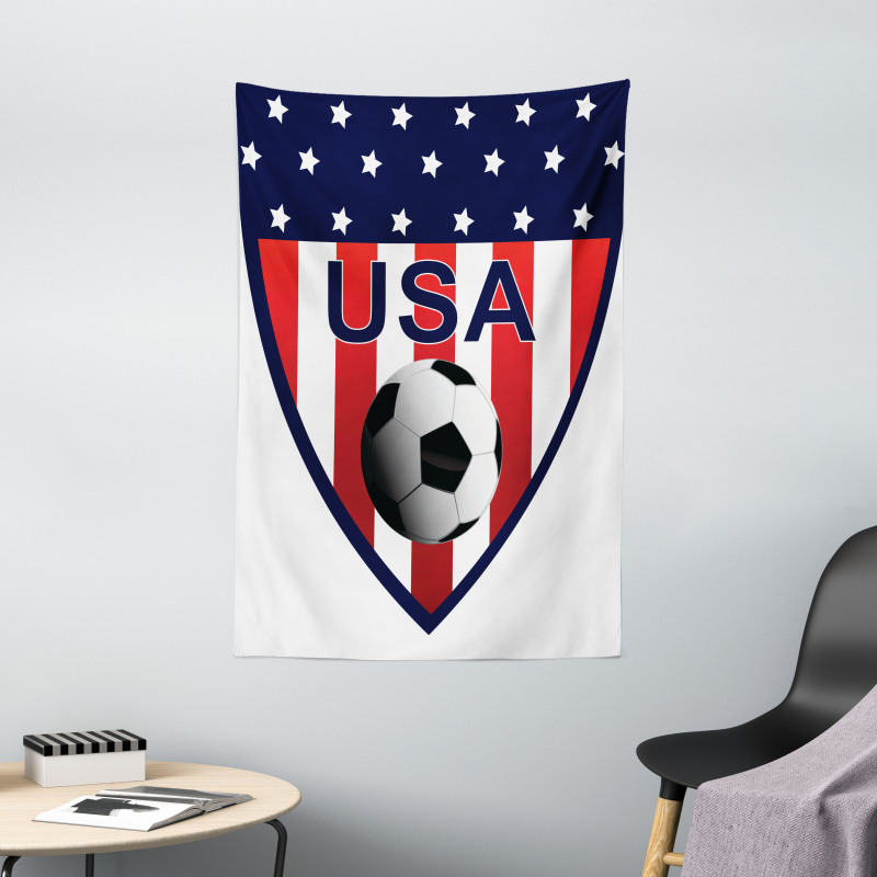 Stars and Vertical Stripes Tapestry