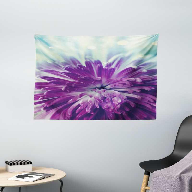 Blooming Floral Motifs Wide Tapestry