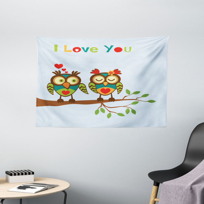 Affection Message Wide Tapestry