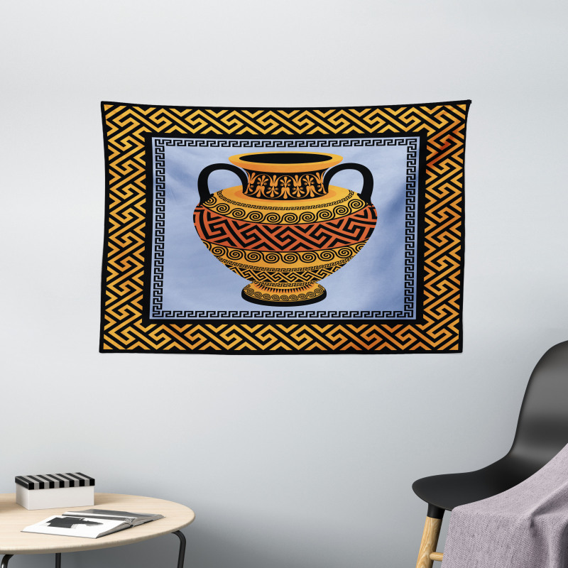 Traditional Amphora Wide Tapestry