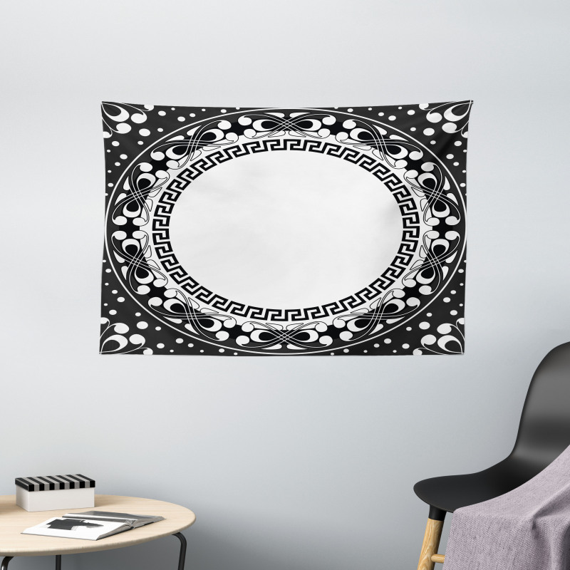 Spirals Swirls Circle Wide Tapestry