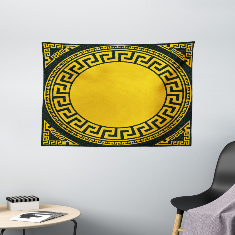 Sun Inspired Circle Wide Tapestry