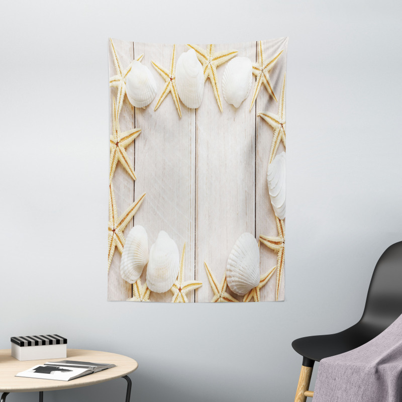 Rustic Wooden Backdrop Tapestry