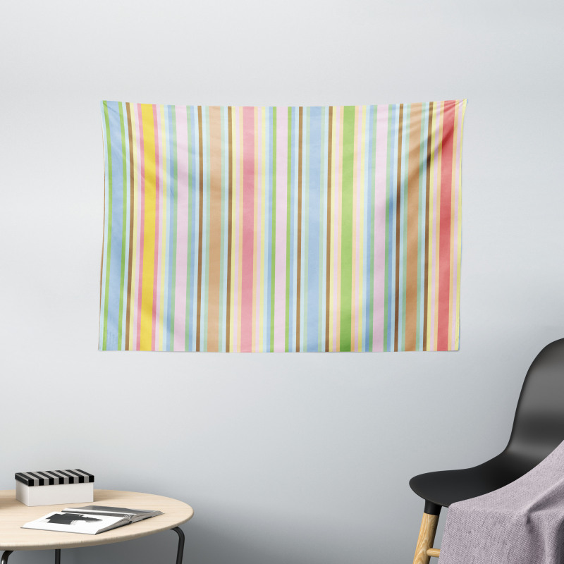 Barcode Pattern Stripes Wide Tapestry