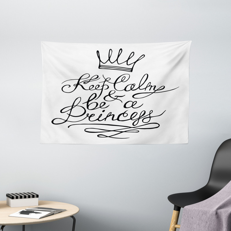 Be a Princess Romance Wide Tapestry