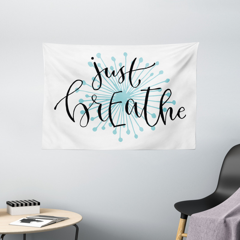 Optimistic Saying Wide Tapestry