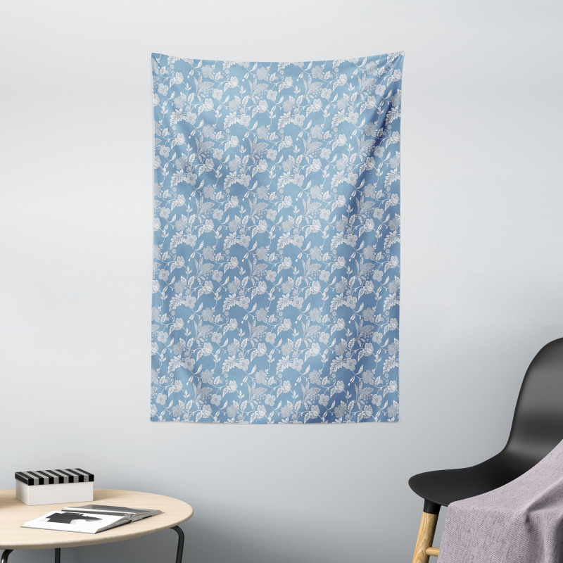 Garden Flower Motif Tapestry