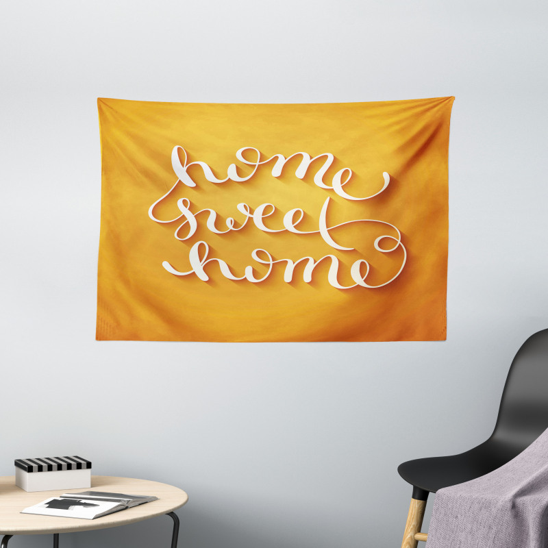 Calligraphy Design Wide Tapestry