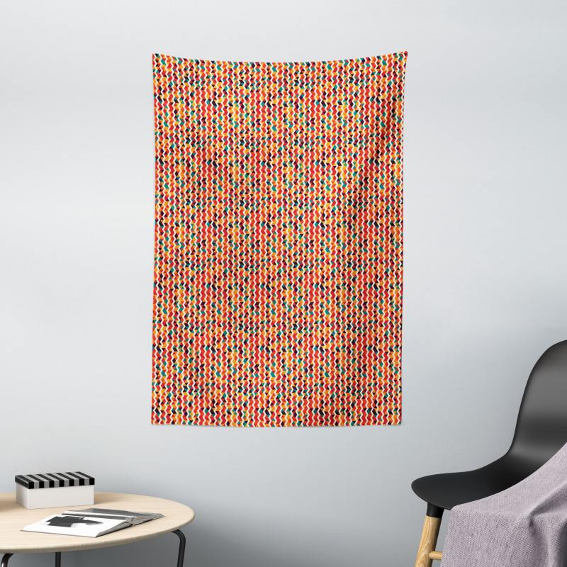 Zig Zag Fractal Look Tapestry