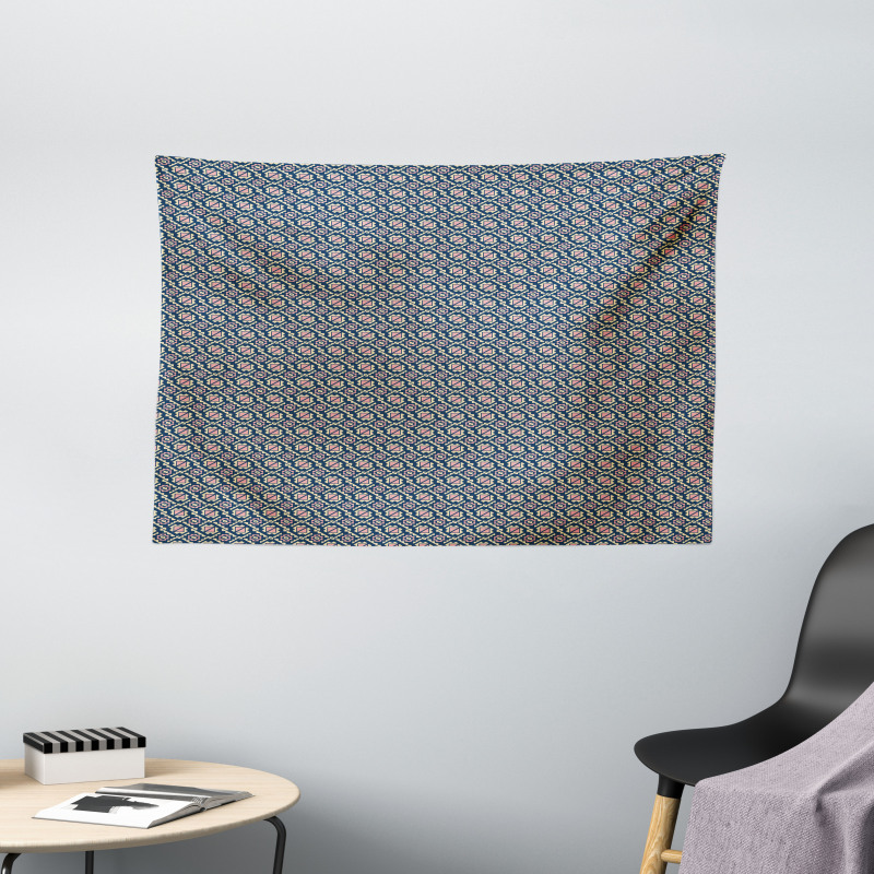 Squares and Polygons Wide Tapestry