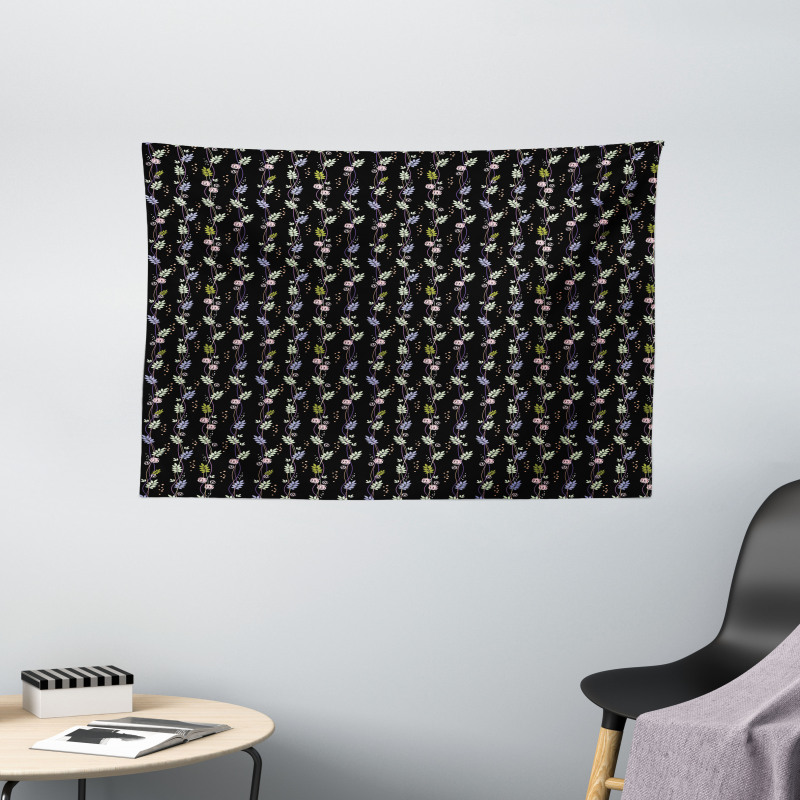 Abstract Blooming Nature Wide Tapestry