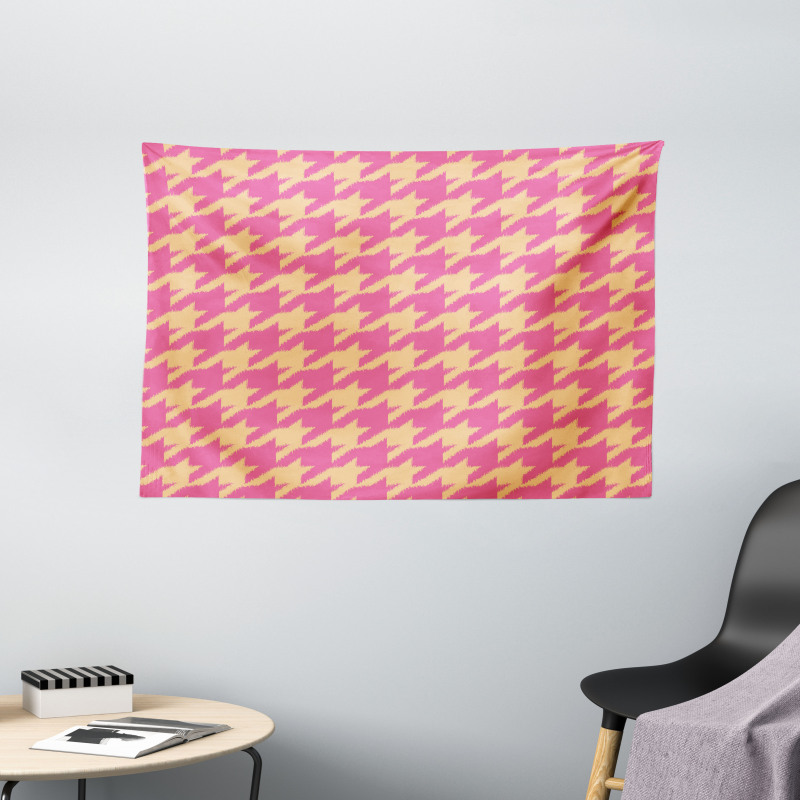 Pastel Colored Ikat Wide Tapestry