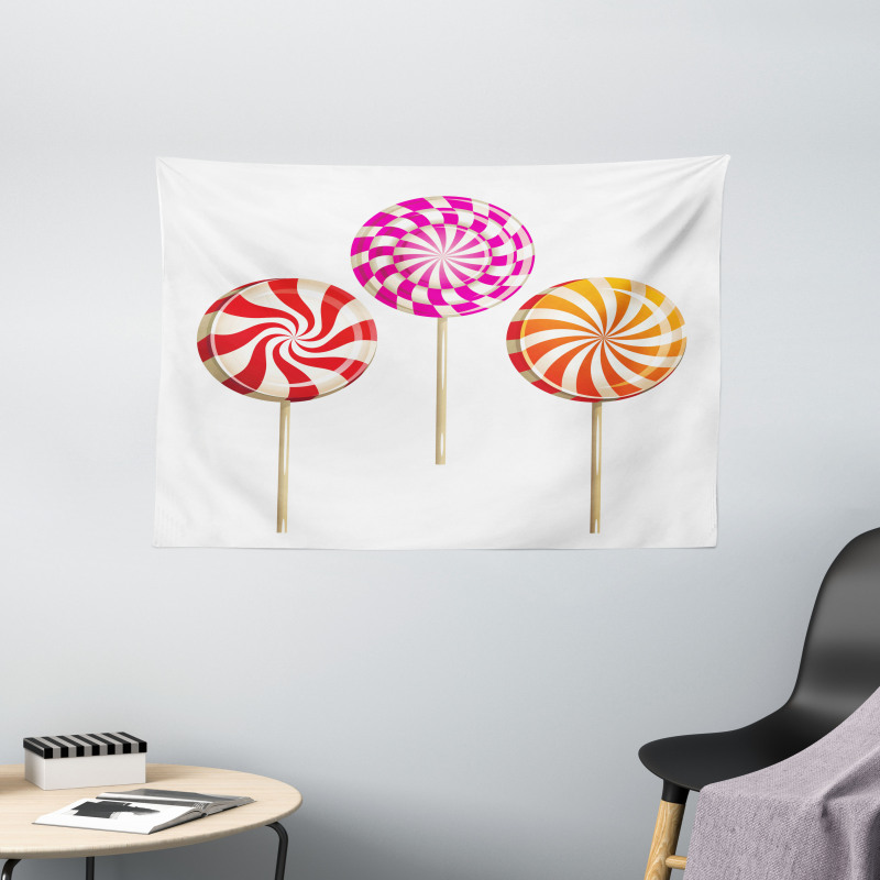 Lolly Pops on Sticks Wide Tapestry