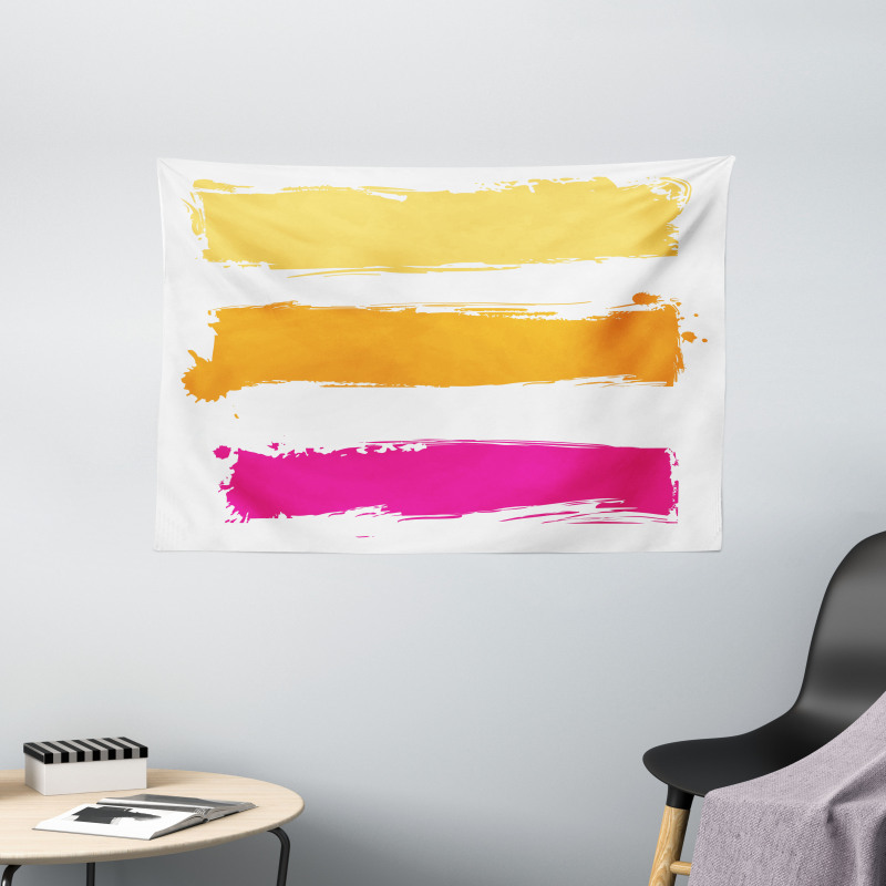 Grunge Banners Wide Tapestry