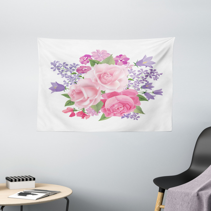 Bridal Bouquet Wide Tapestry