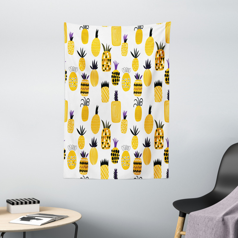 Summertime Pineapples Tapestry