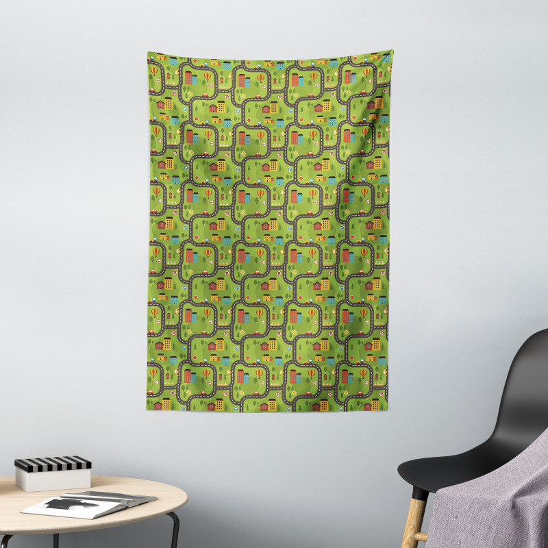 Cartoon Road Tapestry