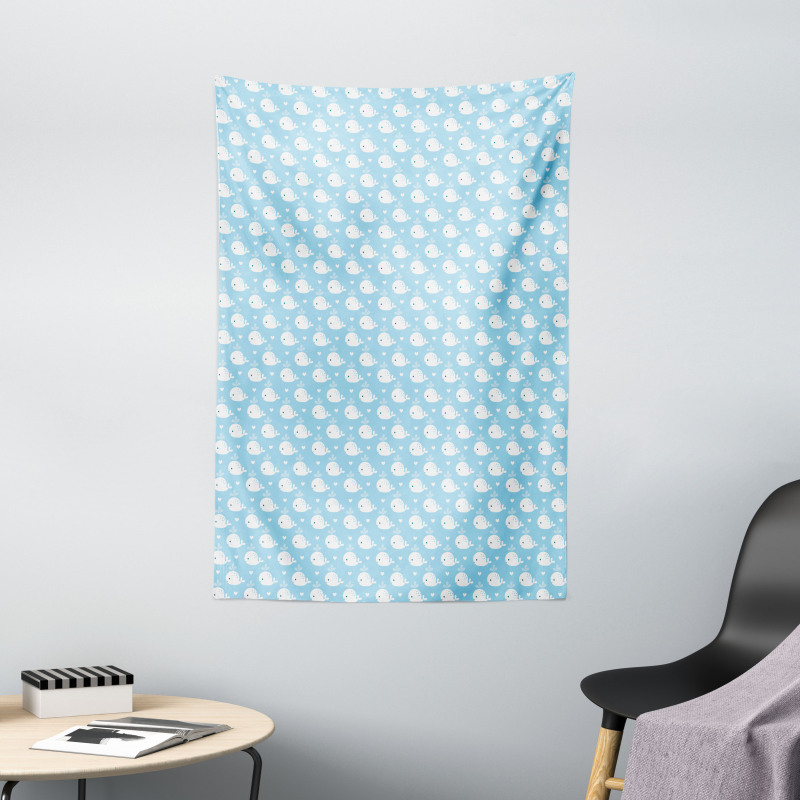 Blue Baby Shower Design Tapestry