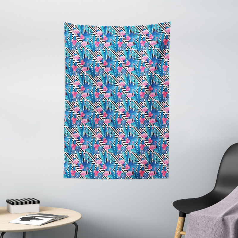 Watercolor Flamingo Tapestry