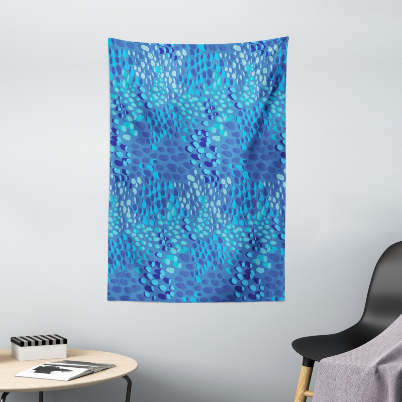 Abstract Fish Skin Scales Tapestry