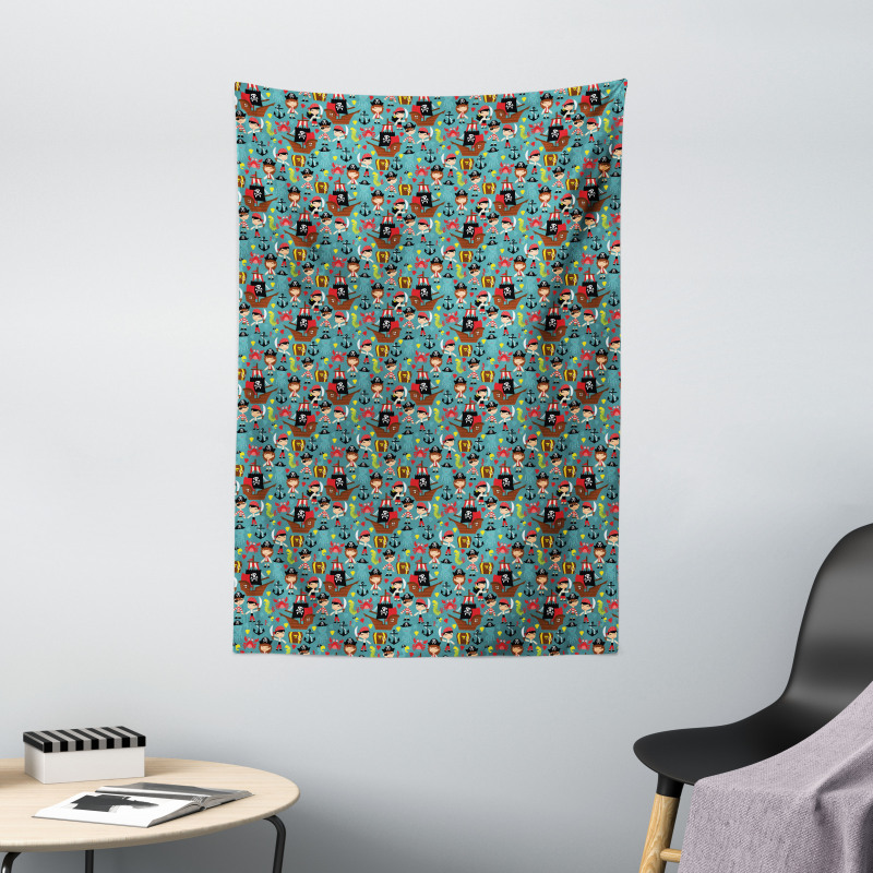 Retro Kids Adventure Tapestry