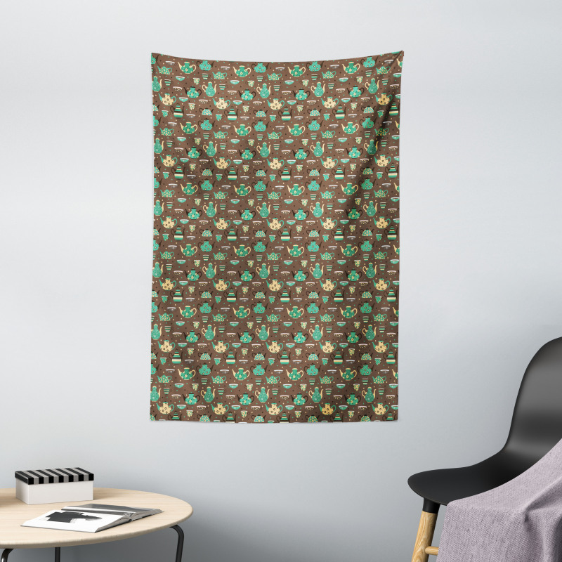 Dotted Cups and Pots Tapestry