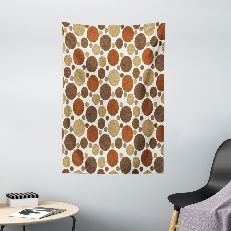 Vintage Lines Abstract Tapestry