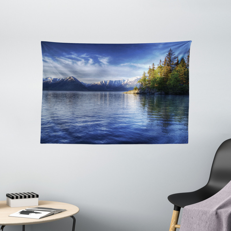 Turnagain Arm Lakeside Wide Tapestry