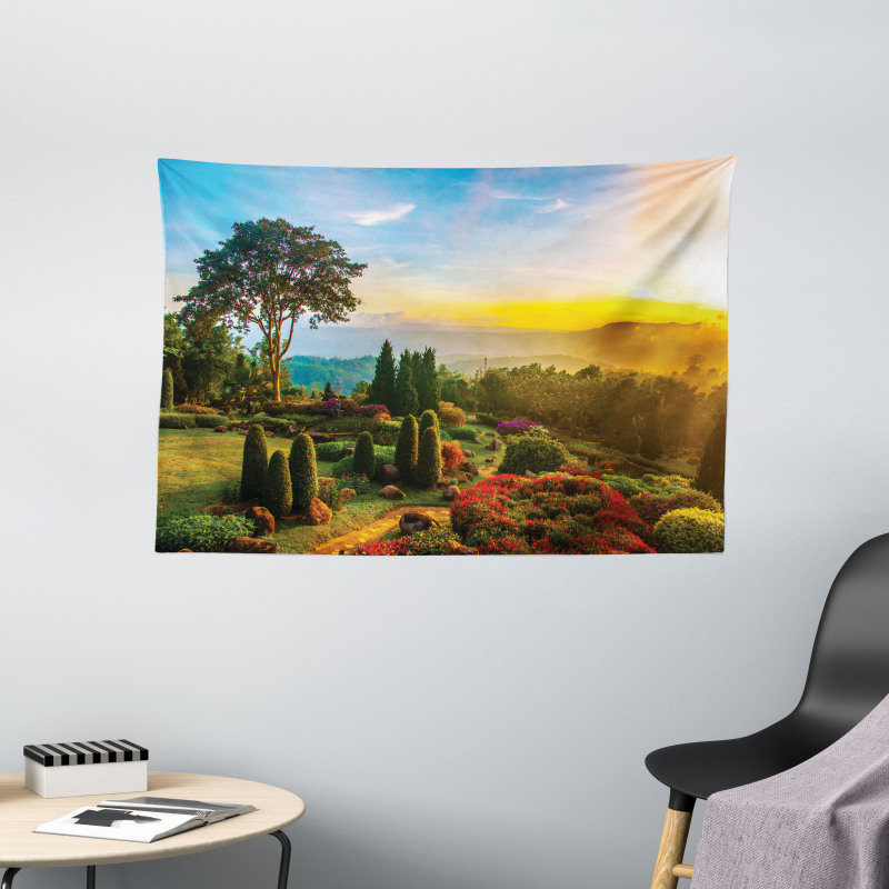 Colorful Idyllic Nature Wide Tapestry