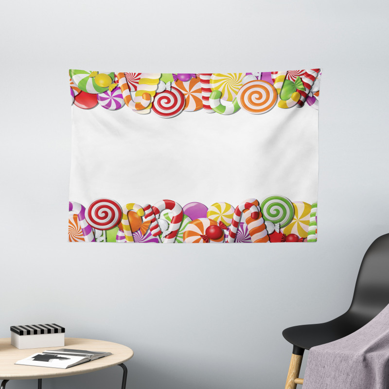 Holiday Snacks Frame Wide Tapestry