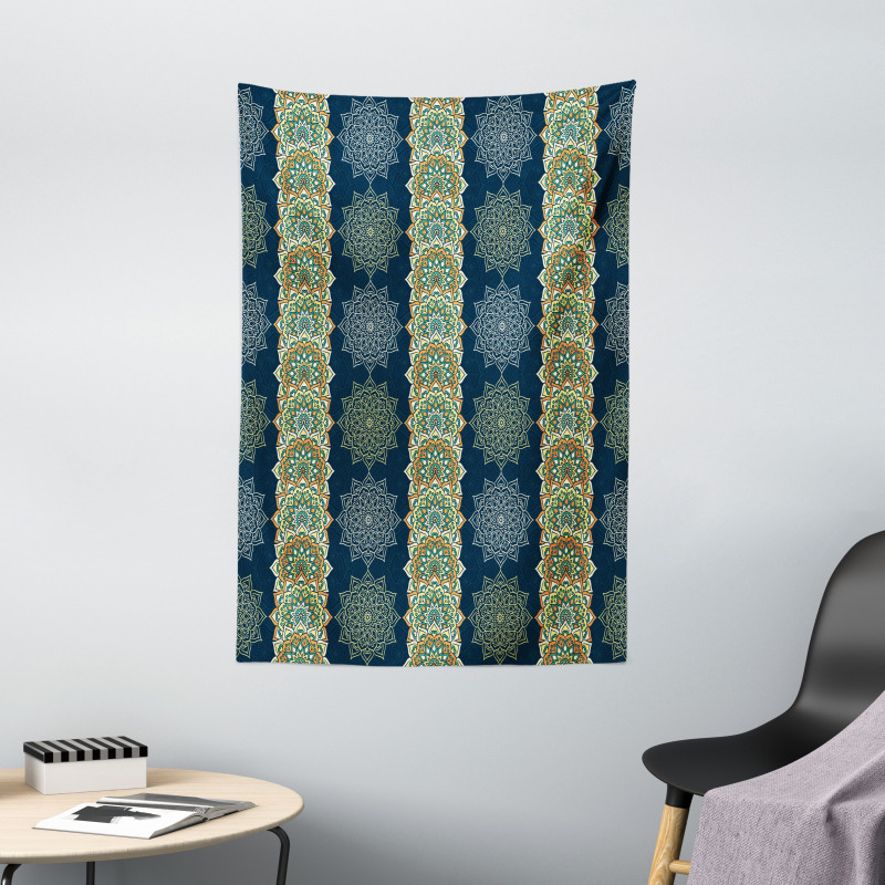 Bohemian Moroccan Motifs Tapestry