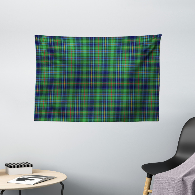 Grunge Vibrant Folkloric Wide Tapestry