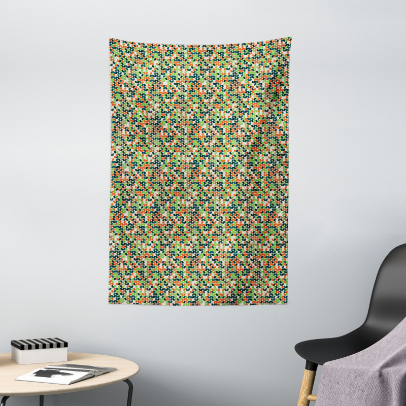 Silhouette Motif Abstract Tapestry