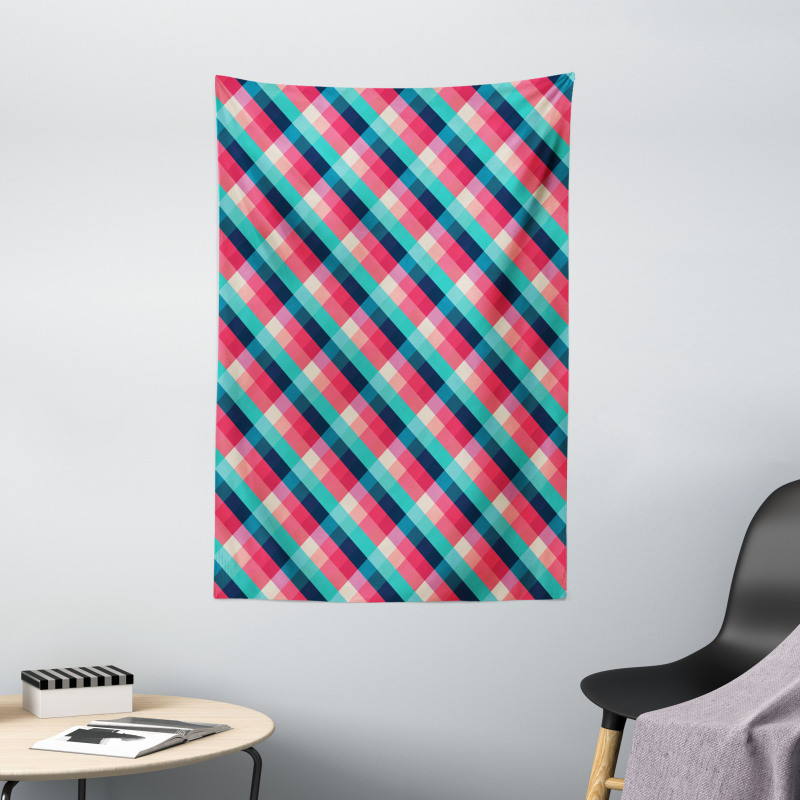 Diagonal Grid Rhombuses Tapestry