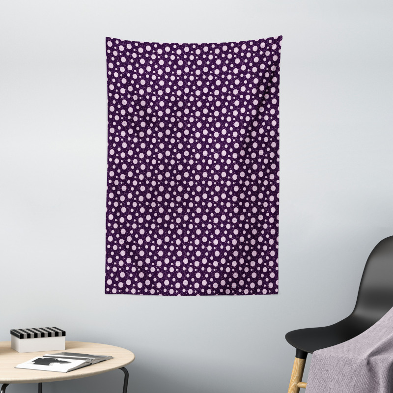 Circles Dots Short Lines Tapestry