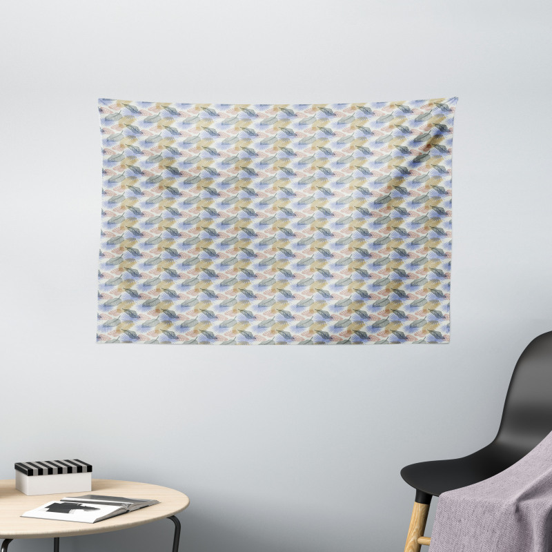 Palm Monstera Banana Wide Tapestry